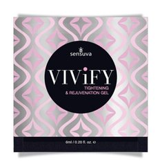 Пробник звужуючого гелю для жінок Sensuva - Vivify Tightening & Rejuvenation (6 мл) зображення