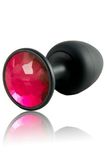Фото Анальна пробка з червоним кристалом і кулькою всередині Dorcel Geisha Plug Ruby M (діаметр 3,2 см)