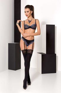 Комплект сексуальної білизни Passion Exclusive GISELE SET black L/XL зображення