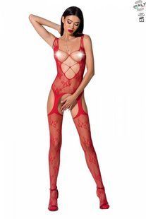 Откровенный бодистокинг с глубоким декольте Passion BS075 red картинка