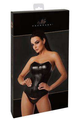Корсет на блискавці Noir Handmade F334 Powerwetlook corset, розмір S зображення
