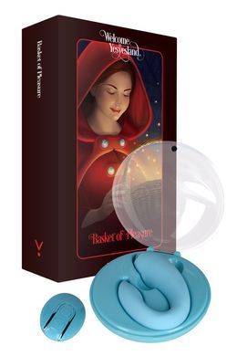 Вібратор для пар з пультом ДК та зарядним кейсом FairyGasm PleasureBerry blue зображення