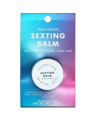 Бальзам для клитора разогревающий Bijoux Indiscrets Sexting Balm (Пиши, играй и зажигай) 8 г картинка