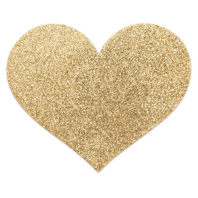 Украшение на соски (сердце) Bijoux Indiscrets - Flash Heart Gold (Золотое) картинка