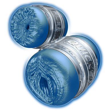 Мастурбатор двосторонній: вагіна та анус Fleshlight Quickshot Alien зображення