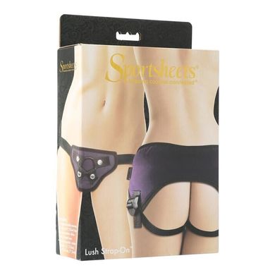 Труси для страпона з широким паском Sportsheets - Lush Strap On Фіолетові зображення