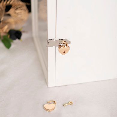 Замок сердце с ключами Liebe Seele Heart Shape Padlock Gold (2 шт) картинка
