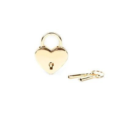 Замок сердце с ключами Liebe Seele Heart Shape Padlock Gold (2 шт) картинка