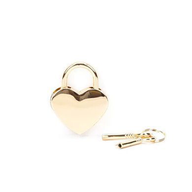Замок сердце с ключами Liebe Seele Heart Shape Padlock Gold (2 шт) картинка