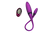 Вибратор двусторонний Adrien Lastic AD-2 с пультом LRS (диаметр 2,4 и 4 см) картинка