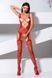 Откровенный бодистокинг с глубоким декольте Passion BS075 red картинка 2