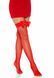 Панчохи у сітку з бантиком Leg Avenue Fishnet Thigh Highs With Bow OS Red картинка 4
