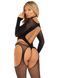 Неймовірний бодістокінг Leg Avenue Bodystocking with cutout teddy Black One Size картинка 5