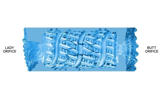 Мастурбатор двосторонній: вагіна та анус Fleshlight Quickshot Alien зображення