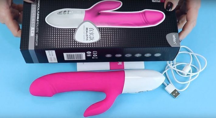 Пульсатор-кролик с подогревом Leten Vibrator Realistic (отросток с вибрацией) картинка