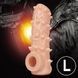 Насадка на член з отвором для мошонки Kokos Nude Sleeve NS 006, розмір L картинка 2