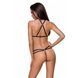 Трусики-стрінги зі стреп із мереживом Passion Exclusive LORRY THONG black, розмір XXL/XXXL картинка 3