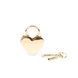Замок сердце с ключами Liebe Seele Heart Shape Padlock Gold (2 шт) картинка 5