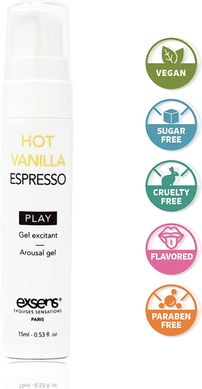 Стимулирующий охлаждающий гель EXSENS Kissable Hot Vanilla Espresso ванильный эспрессо (15 мл) картинка