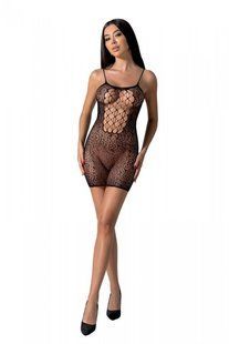 Ажурна мінісукня на тонких бретелях Passion BS096 One Size, black зображення