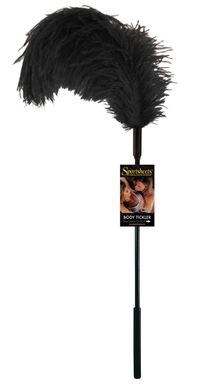 Лоскоталка з пером страуса Sportsheets Ostrich Tickler Чорна зображення