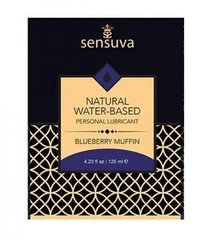Пробник лубриканта на водній основі їстівного Sensuva Natural Water-Based Blueberry Muffin, чорничний мафін (6 мл) зображення