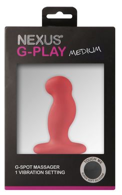 Масажер простати з вібрацією Nexus G-Play Plus M Red, Червоний зображення