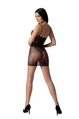 Ажурна мінісукня на тонких бретелях Passion BS096 One Size, black зображення