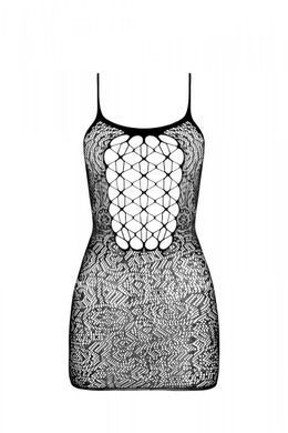 Ажурна мінісукня на тонких бретелях Passion BS096 One Size, black зображення