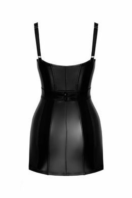 Мини платье на молнии Noir Handmade F320 Starlet wetlook minidress with ring belt, размер S картинка