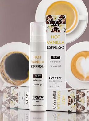 Стимулюючий охолоджуючий гель EXSENS Kissable Hot Vanilla Espresso ванільний еспресо (15 мл) зображення