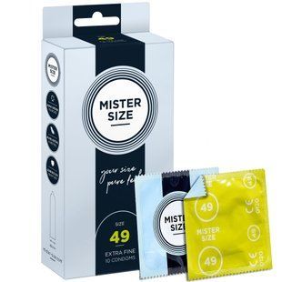 Презервативы тонкие Mister Size pure feel, размер 49 (10 шт) картинка