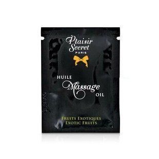 Пробник масажного масла з афродизіаками Plaisirs Secrets Екзотичні фрукти (3 мл) зображення