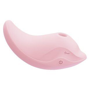 Вібратор і вакуумний стимулятор - дельфінчик CuteVibe Heidi Pink (діаметр 4 см) зображення