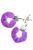 Наручники с пухом + 2 ключа S Pleasures Furry Cuffs Purple картинка