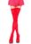 Класичні непрозорі панчохи Leg Avenue Opaque Nylon Thigh Highs OS Red зображення