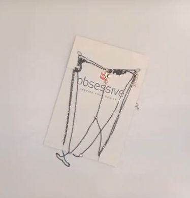 Декоративная цепочка на грудь и спинку Obsessive Bijou 902 картинка