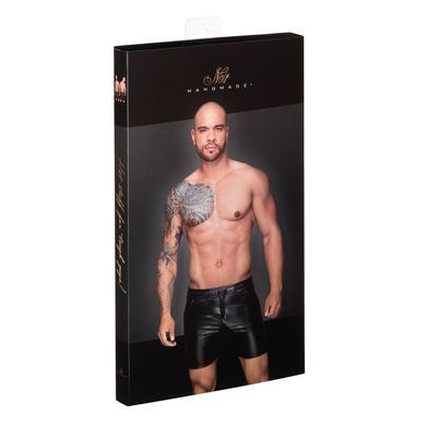 Чоловічі шорти на шнурку Noir Handmade H061 Powerwetlook shorts, розмір S зображення