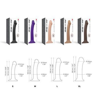 Фаллоимитатор (насадка для страпона) Strap-On-Me Dual Density Dildo Flesh, размер S (диаметр 2,7 см) картинка