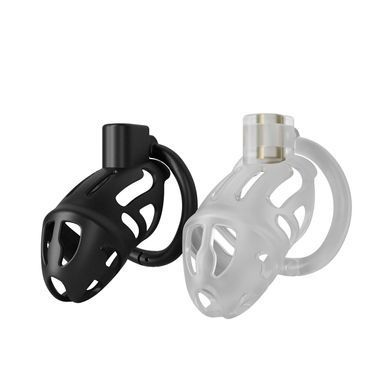 Клітка для пеніса з замком LOCKINK SEVANDA Plastic Penis Chastity Cage Transparent зображення