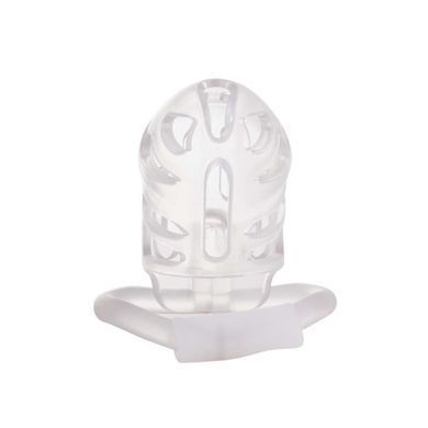 Клітка для пеніса з замком LOCKINK SEVANDA Plastic Penis Chastity Cage Transparent зображення