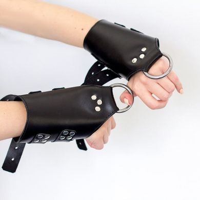 Шкіряні манжети для підвісу за руки Art of Sex Kinky Hand Cuffs For Suspension зображення
