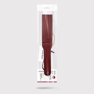 Шкіряний паддл двосторонній Liebe Seele Wine Red Spanking Paddle зображення