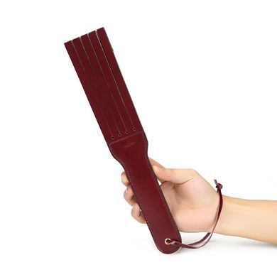 Шкіряний паддл двосторонній Liebe Seele Wine Red Spanking Paddle зображення