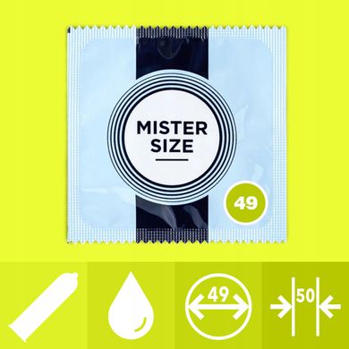 Презервативи тонкі Mister Size pure feel, розмір 49 (10 шт) зображення
