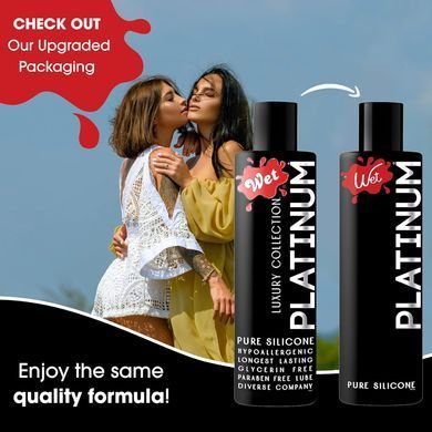 Пробник лубриканту на силіконовій основі Wet Pure Silicone Platinum (3 мл) зображення