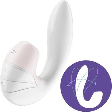 Вакуумний стимулятор &ndash; вібратор Satisfyer Supernova White (діаметр 3,5 см) зображення