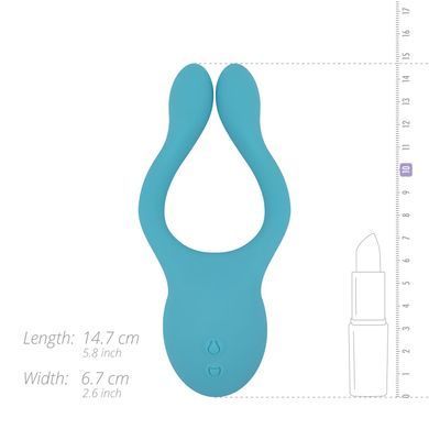 Вибратор для пар Cala Azul Dani I Couples Vibrator (диаметр отростков 2 см) картинка