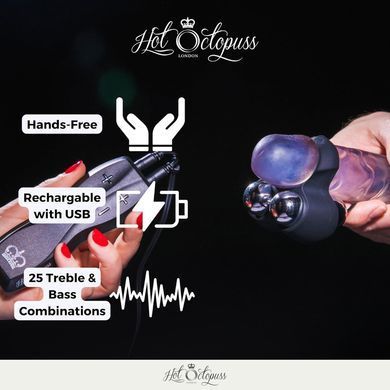 Вібратор для пеніса з пультом Hot Octopuss JETT, Treble and Bass Technology зображення