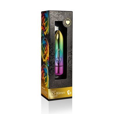 Вібратор (віброкуля) Rocks Off Coloured 7 Speed RO-80mm Rainbow, Веселка зображення